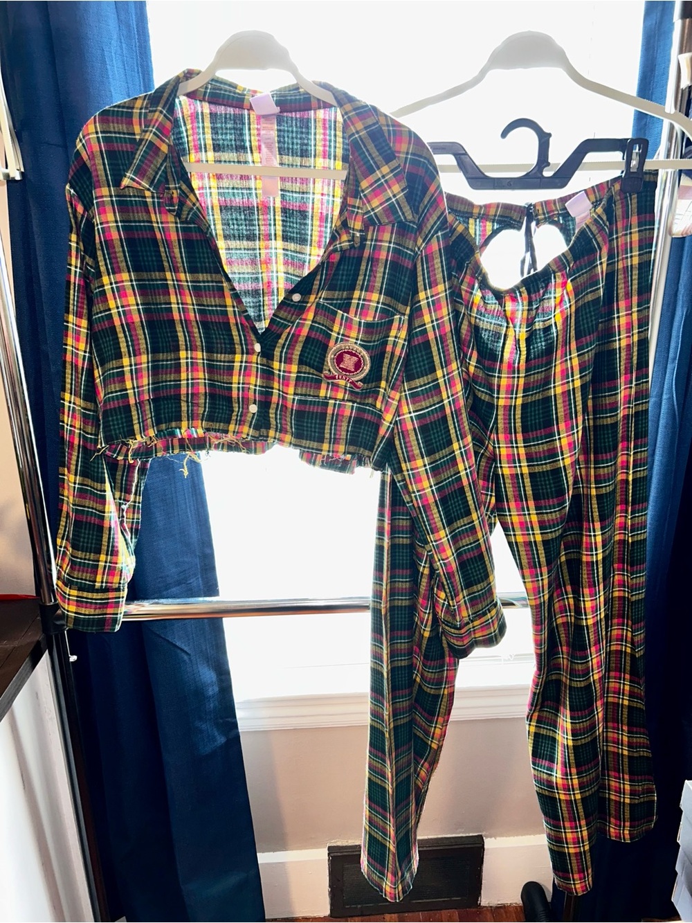 Savage X Fenty Green Multicolor Plaid